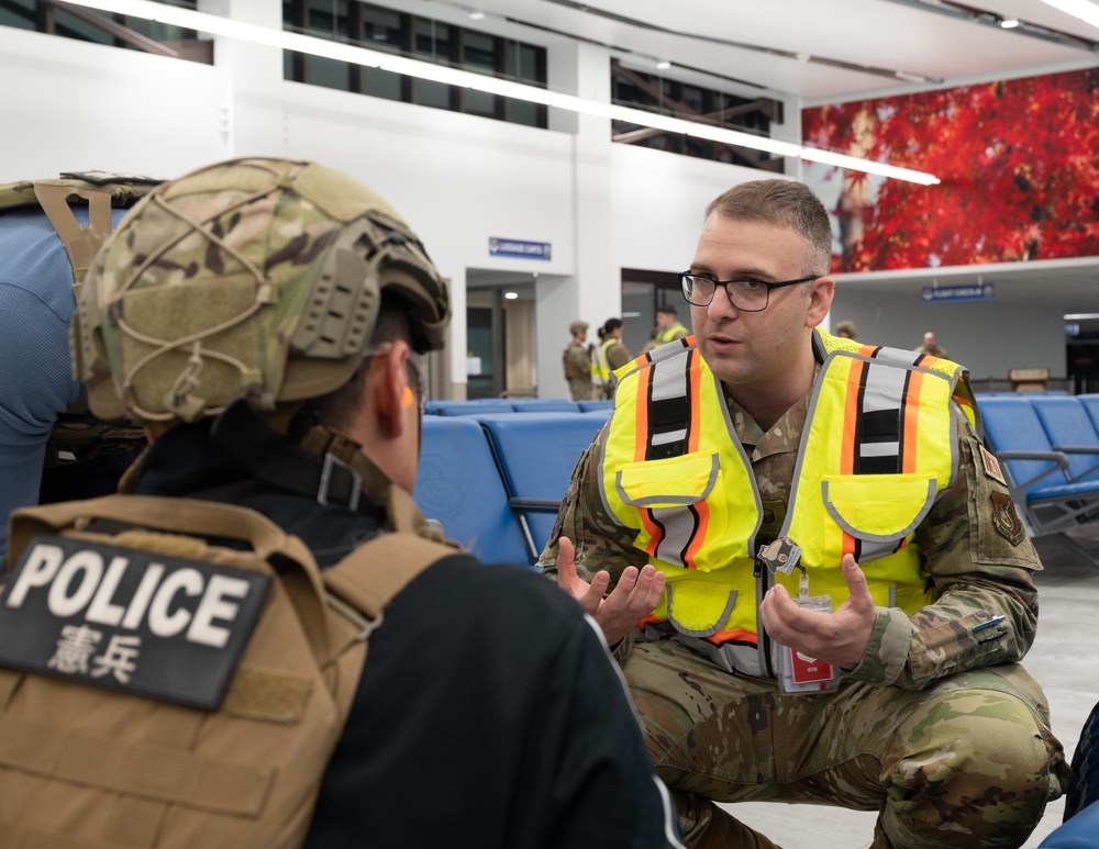 374th Security Forces Squadron train in active shooter exercise