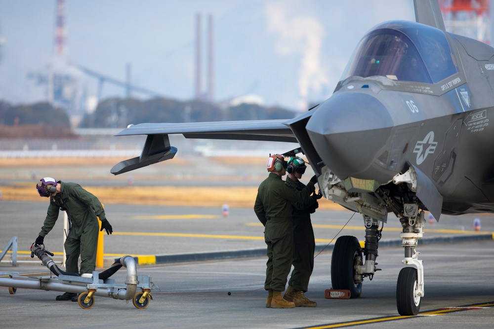 VMFA-242 departs MCAS Iwakuni in support of the 31st MEU