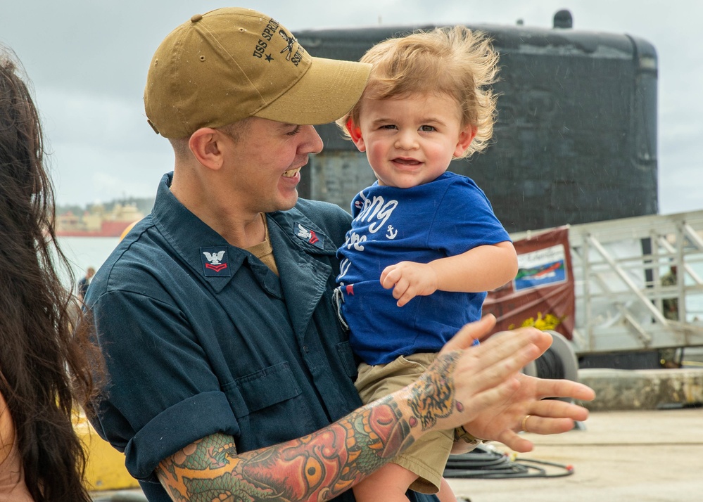 Springfield Returns to Naval Base Guam