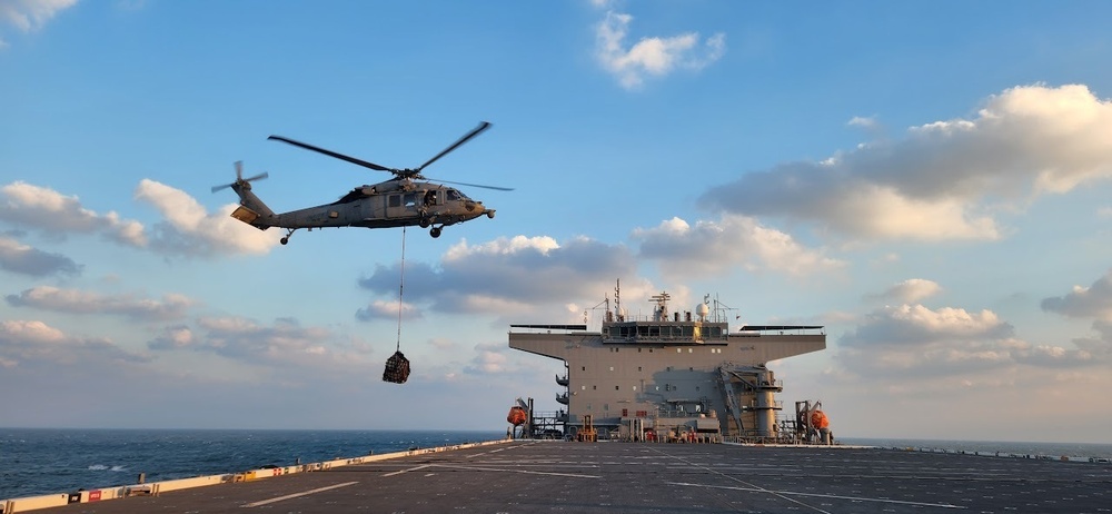 HSC-26 Vertical Replenishment aboard Lewis B. Puller