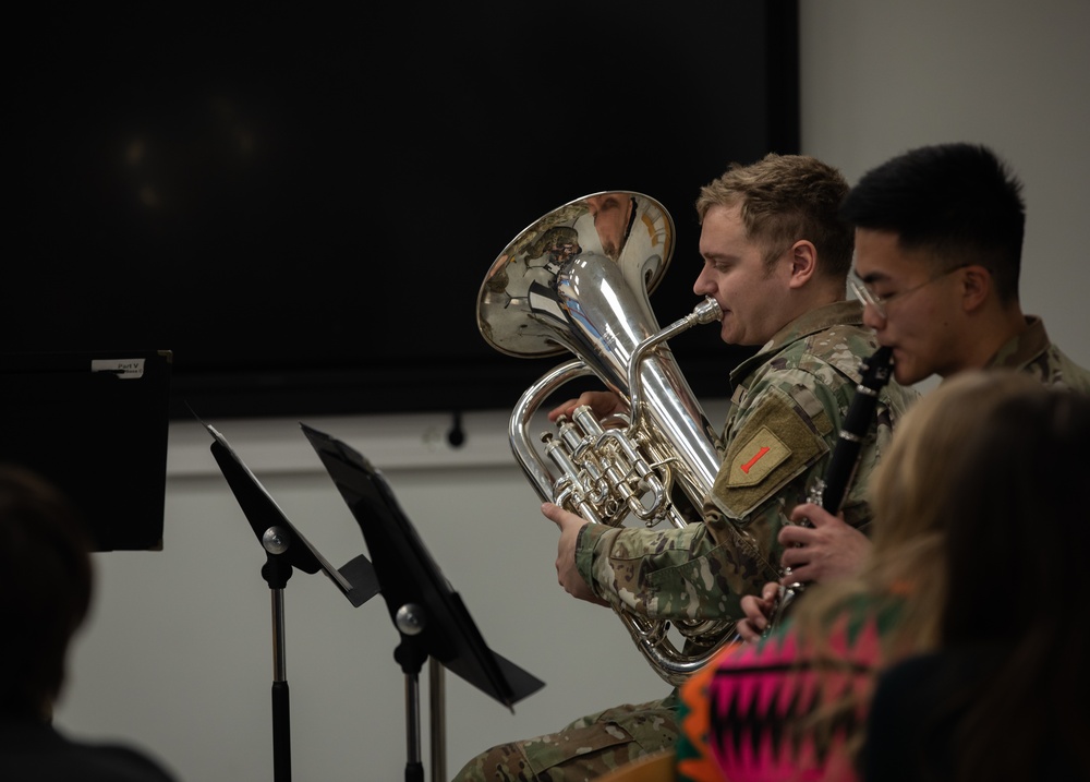 Big Red One Band Play at Vabaduse School in Tallinn, Estonia
