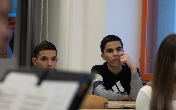 Big Red One Band Play at Vabaduse School in Tallinn, Estonia