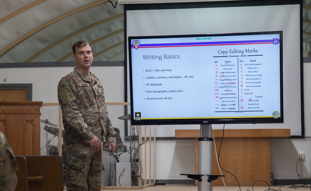 369th Sustainment Brigade conducts Unit Public Affairs Representative training