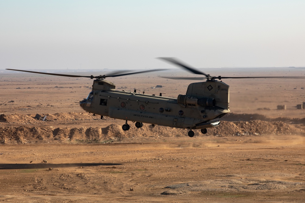 2nd Battalion, 149th Aviation Regiment, 36th Combat Aviation Brigade, train with Norwegian Telemark Battalion in joint training operational rehearsals