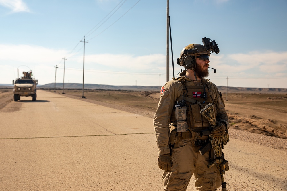 Combined Joint Task Force - Operation Inherent Resolve, Norwegian Telemark Battalion conducts patrols in Al Asad Air Base