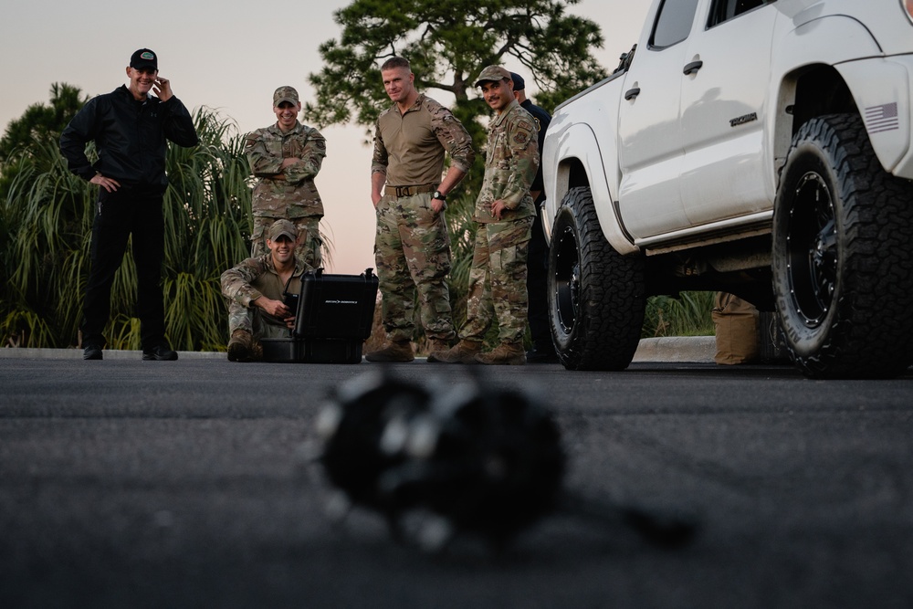 6th SFS emergency services team utlizes reconnaissance robot
