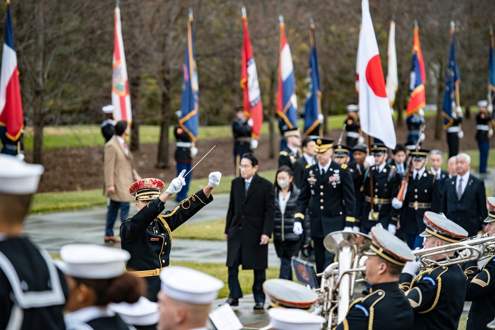 Japanese Prime Minister Fumio Kishida Visits Arlington National Cemetery