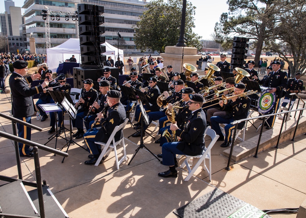 DVIDS Images 106th Army Band Plays the 47th Governor of Arkansas