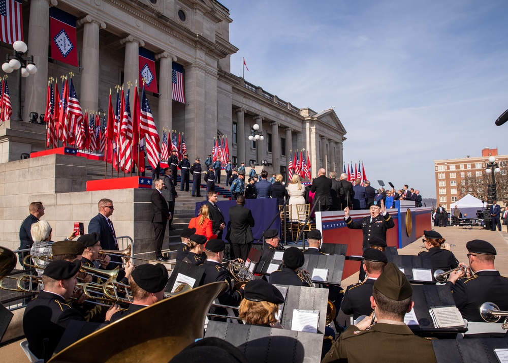 106th Army Band Plays the 47th Governor of Arkansas Inauguration