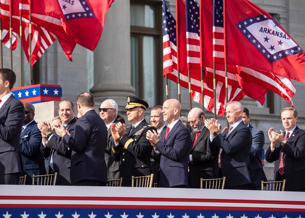 106th Army Band Plays the 47th Governor of Arkansas Inauguration