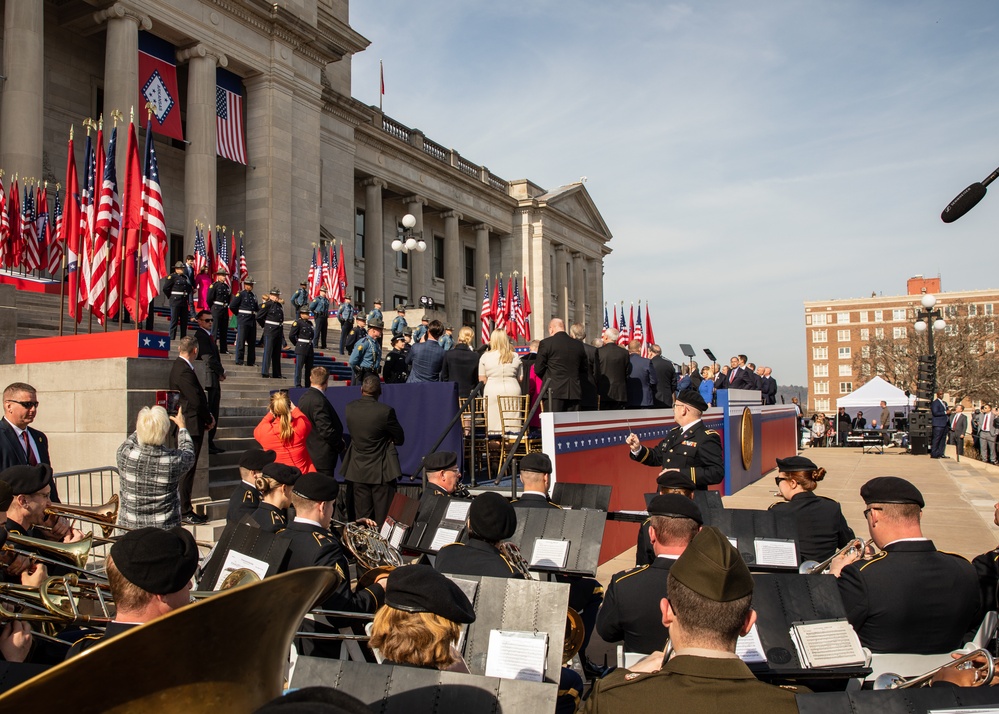 106th Army Band Plays the 47th Governor of Arkansas Inauguration