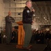 USS Carl Vinson (CVN 70) Conducts an All Hands Call