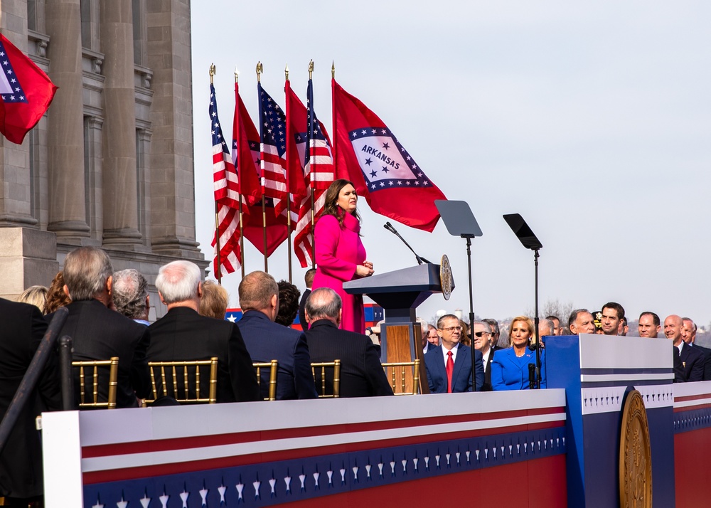 106th Army Band Plays the 47th Governor of Arkansas Inauguration