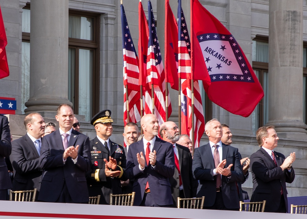 106th Army Band Plays the 47th Governor of Arkansas Inauguration