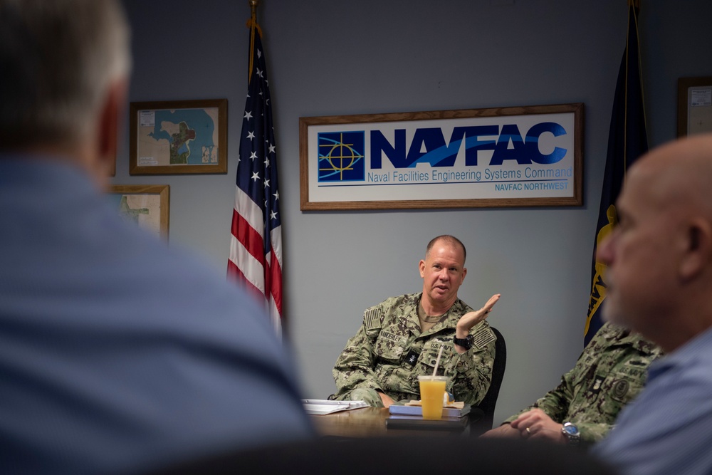 Rear Admiral VanderLey Visits NAVFAC Northwest