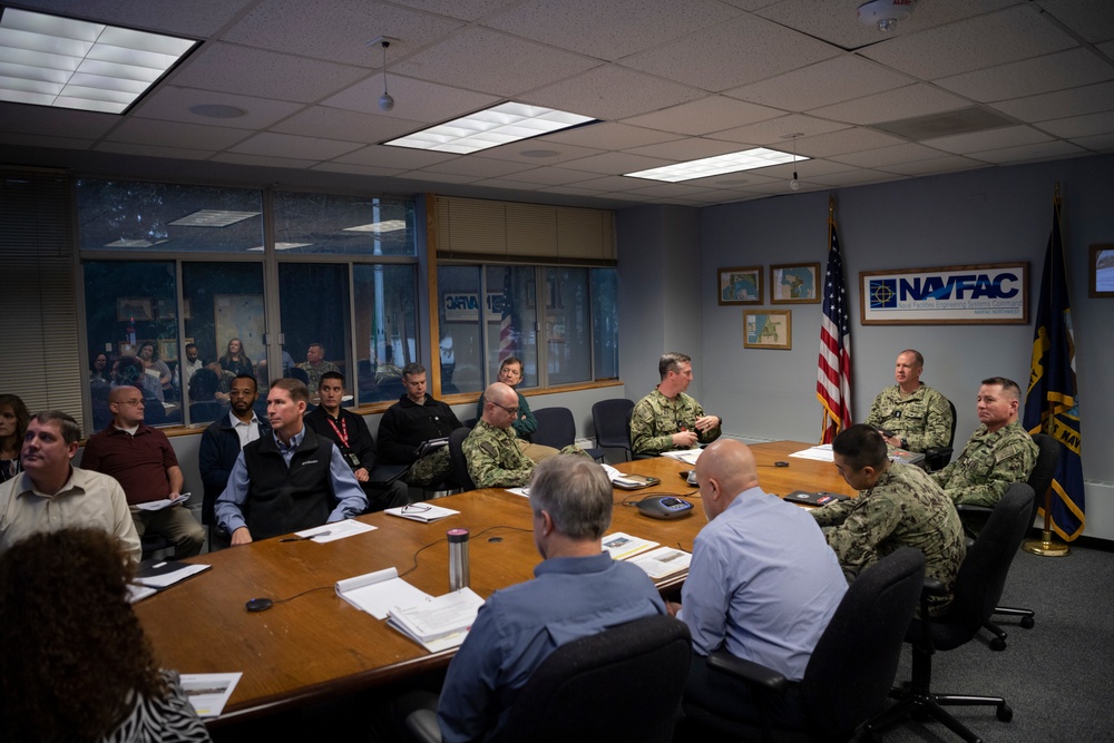 Rear Admiral VanderLey Visits NAVFAC Northwest