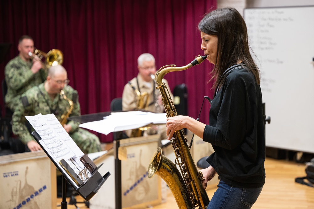 Navy Band Commodores prepare for International Saxophone Symposium