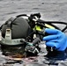 Firefighters on installation fire department dive team participate in ice rescue training at frozen lake at Fort McCoy