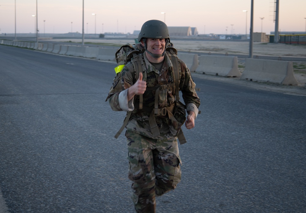 Air Assault pre-assessment ruck march