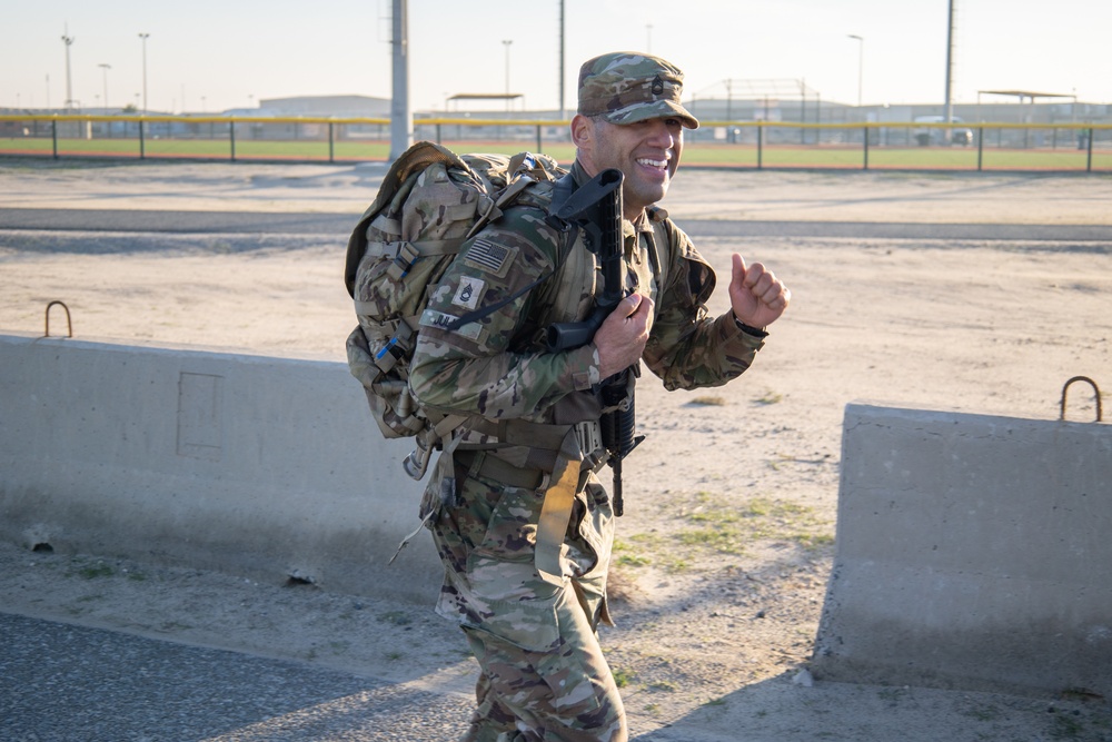 Air Assault pre-assessment ruck march