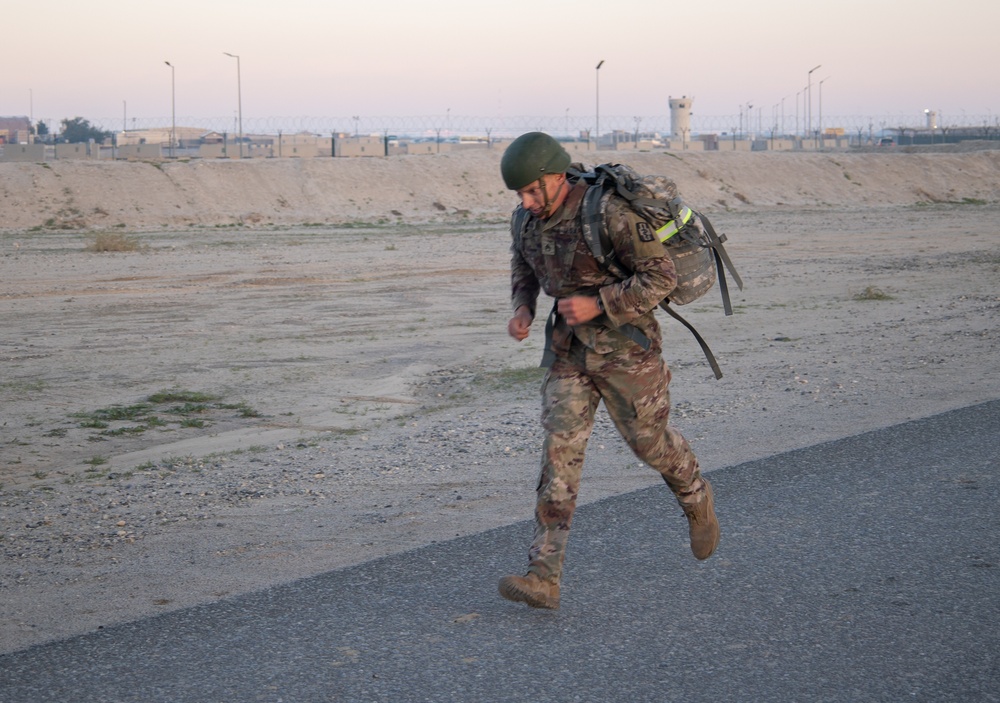 Air Assault pre-assessment ruck march