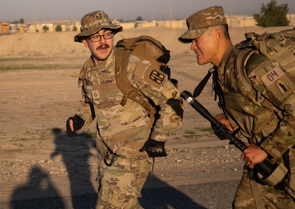 Air Assault pre-assessment ruck march