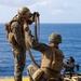13th MEU Marine conduct machine gun live-fire training