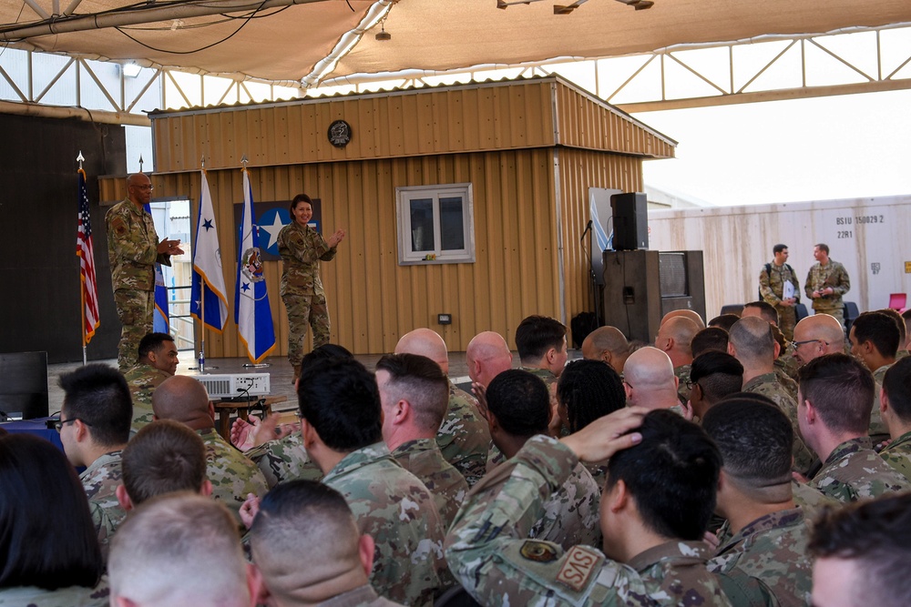 CSAF, CMSAF visit Al Dhafra Air Base