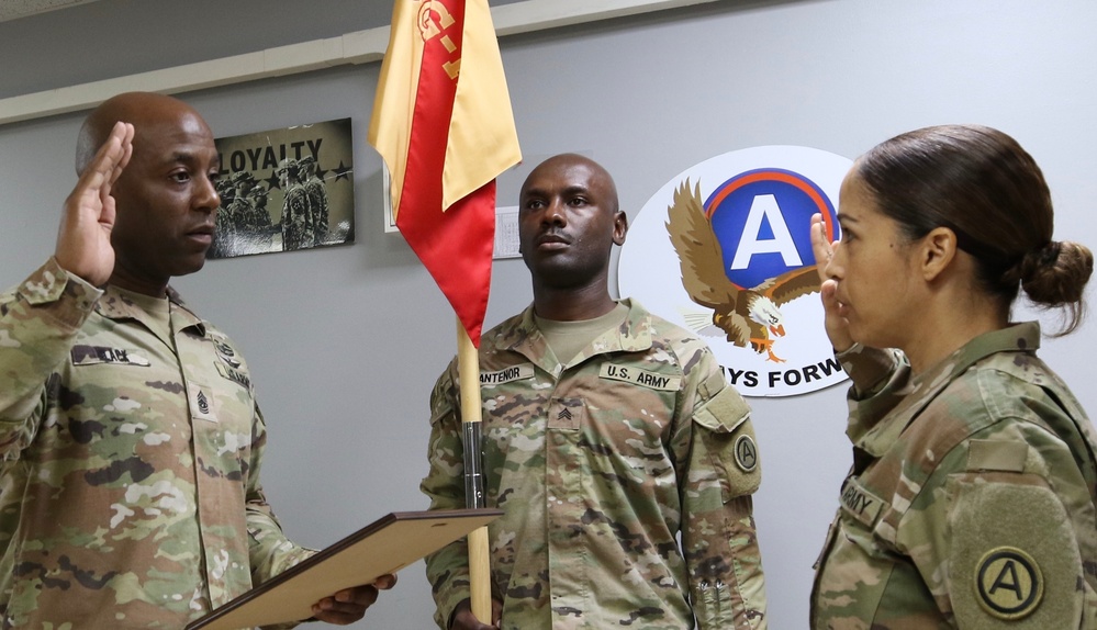 Sgt. 1st Class Yanira F. Ferreira promotion, ASG-KU