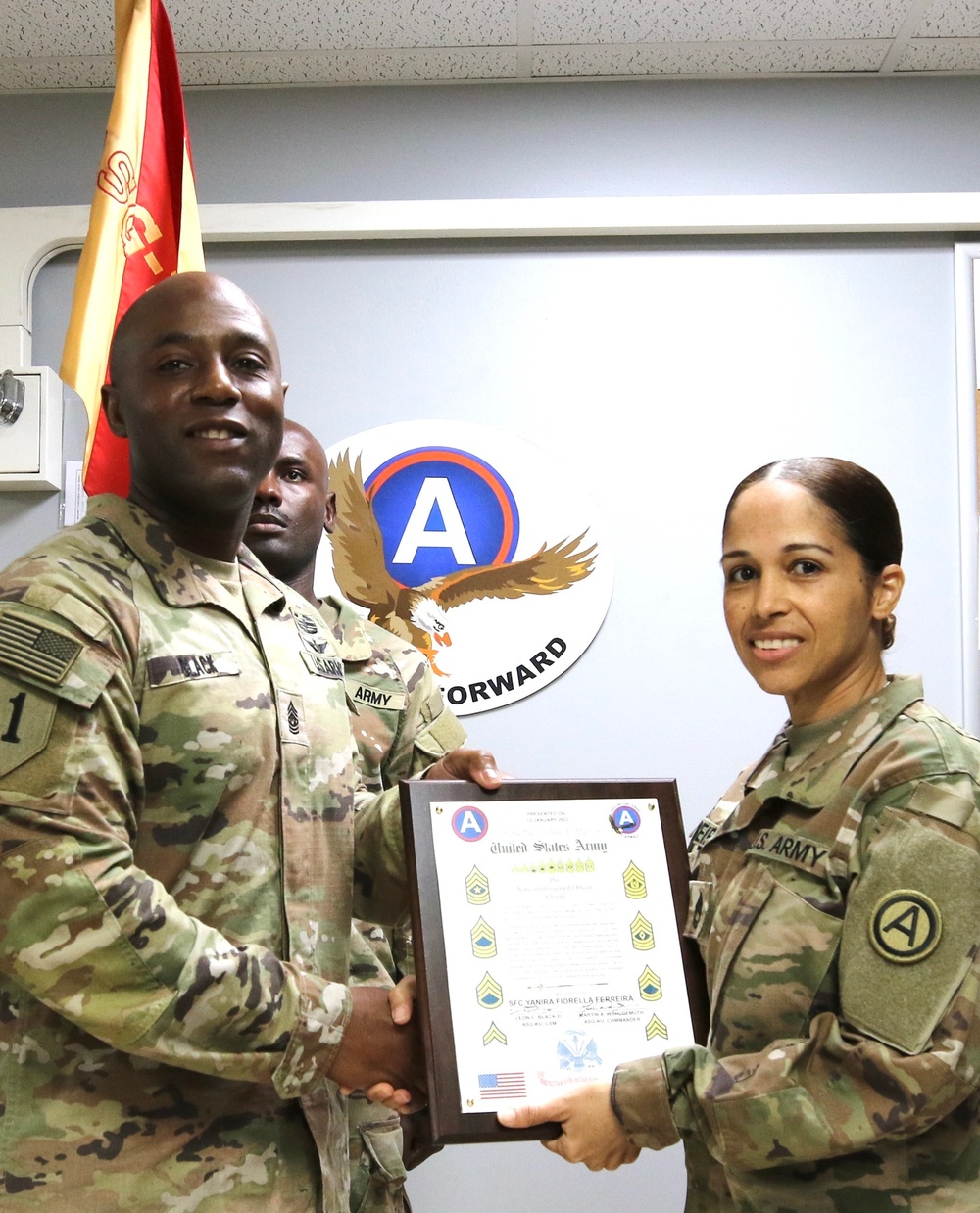 Sgt. 1st Class Yanira F. Ferreira promotion, ASG-KU