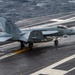 F/A-18 Super Hornet Aircraft Lands on Flight Deck