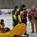 Fort McCoy Fire Department dive team conducts ice rescue training at frozen lake at Fort McCoy