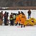 Fort McCoy Fire Department dive team conducts ice rescue training at frozen lake at Fort McCoy