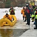 Fort McCoy Fire Department dive team conducts ice rescue training at frozen lake at Fort McCoy