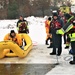 Fort McCoy Fire Department dive team conducts ice rescue training at frozen lake at Fort McCoy