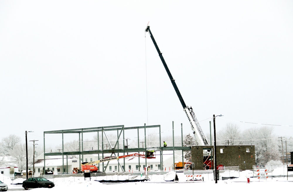 January 2023 construction operations of $11.96 million transient training brigade headquarters at Fort McCoy