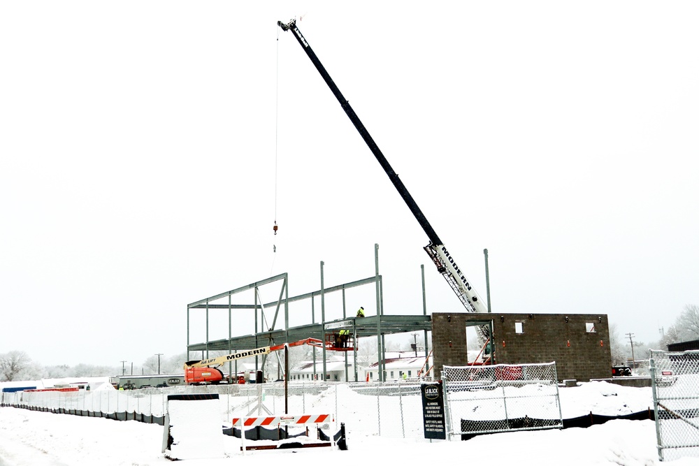 January 2023 construction operations of $11.96 million transient training brigade headquarters at Fort McCoy