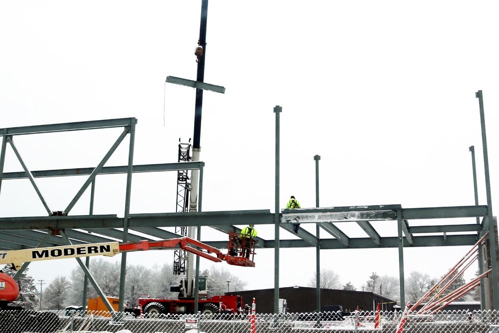 January 2023 construction operations of $11.96 million transient training brigade headquarters at Fort McCoy
