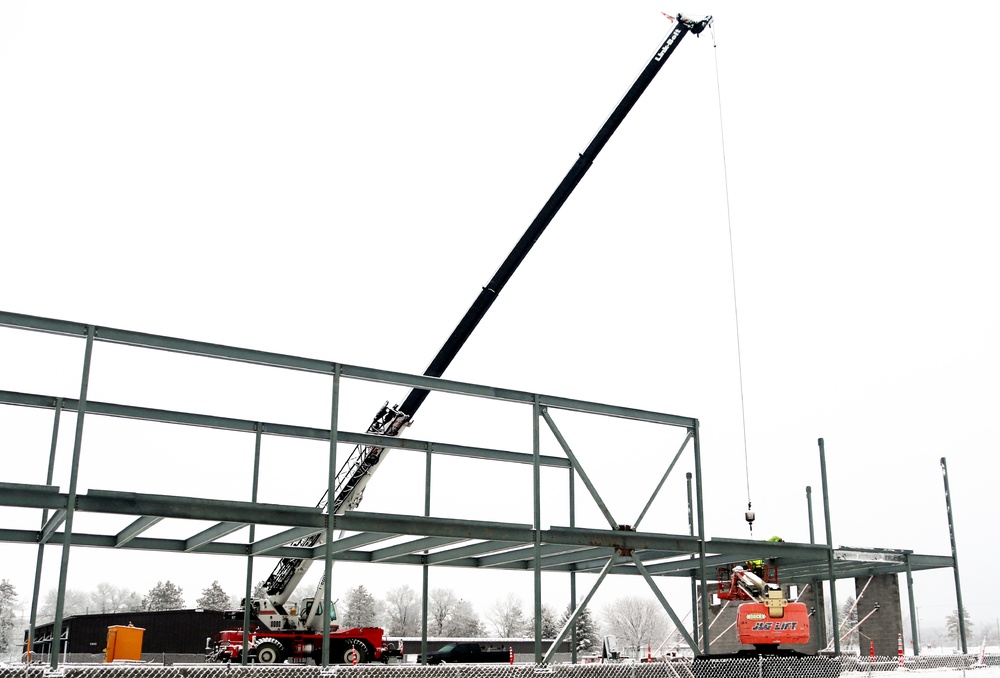 January 2023 construction operations of $11.96 million transient training brigade headquarters at Fort McCoy