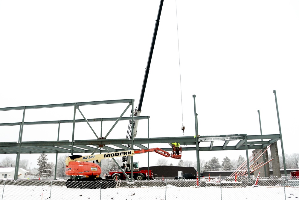 January 2023 construction operations of $11.96 million transient training brigade headquarters at Fort McCoy