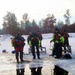 Fort McCoy Fire Department dive team conducts ice rescue training at frozen lake at Fort McCoy