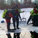 Fort McCoy Fire Department dive team conducts ice rescue training at frozen lake at Fort McCoy