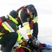 Fort McCoy Fire Department dive team conducts ice rescue training at frozen lake at Fort McCoy