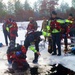 Fort McCoy Fire Department dive team conducts ice rescue training at frozen lake at Fort McCoy