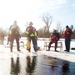 Fort McCoy Fire Department dive team conducts ice rescue training at frozen lake at Fort McCoy