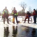 Fort McCoy Fire Department dive team conducts ice rescue training at frozen lake at Fort McCoy