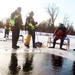 Fort McCoy Fire Department dive team conducts ice rescue training at frozen lake at Fort McCoy