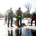 Fort McCoy Fire Department dive team conducts ice rescue training at frozen lake at Fort McCoy