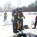 Fort McCoy Fire Department dive team conducts ice rescue training at frozen lake at Fort McCoy