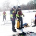 Fort McCoy Fire Department dive team conducts ice rescue training at frozen lake at Fort McCoy